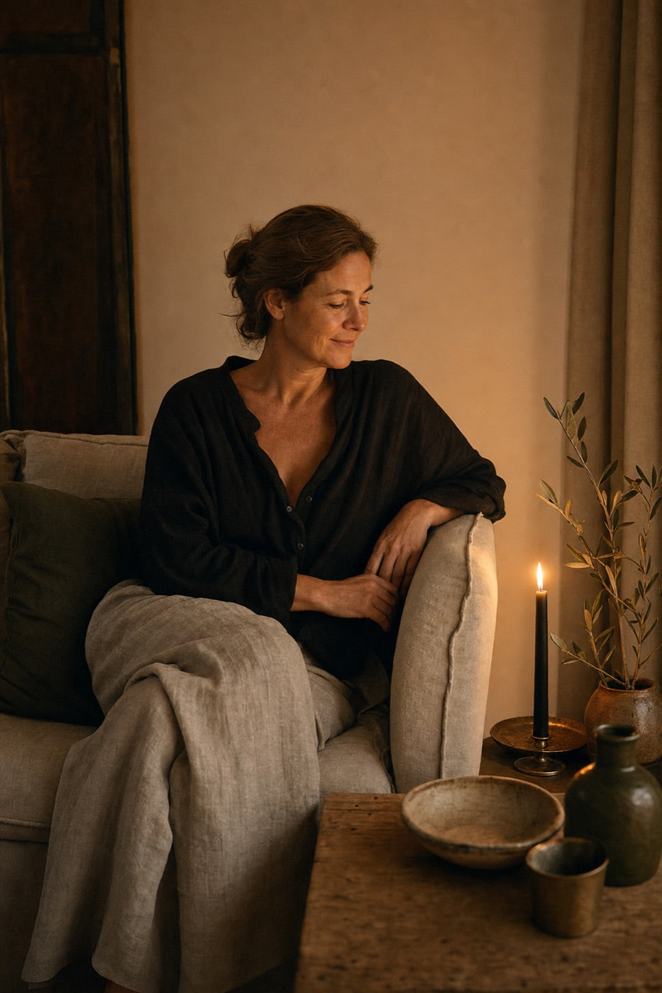 Abend im Ritual, bei Kerzenlicht